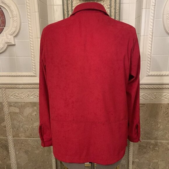 Alfred Dunner. Size 14P. Corduroy Long Sleeve Jacket/Shirt. Pockets. B85. - Picture 6 of 8